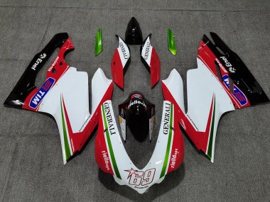 Ducati 959 1299 Motorrad Verkleidung 2015-2020 - Weiss Rot Grun Glanzendes Schwarz Generali Tim 69