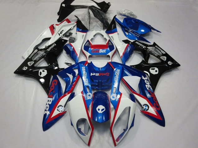 BMW S1000RR Motorrad Verkleidung 2009-2014 - Weiss Rot Blau Glanzendes Schwarz GoldBet HP