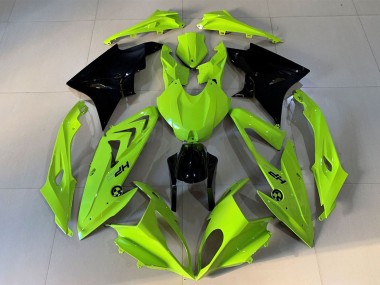 BMW S1000RR Motorrad Verkleidung 2009-2014 - Hohe Sichtbarkeit Gelb Glanzendes Schwarz HP