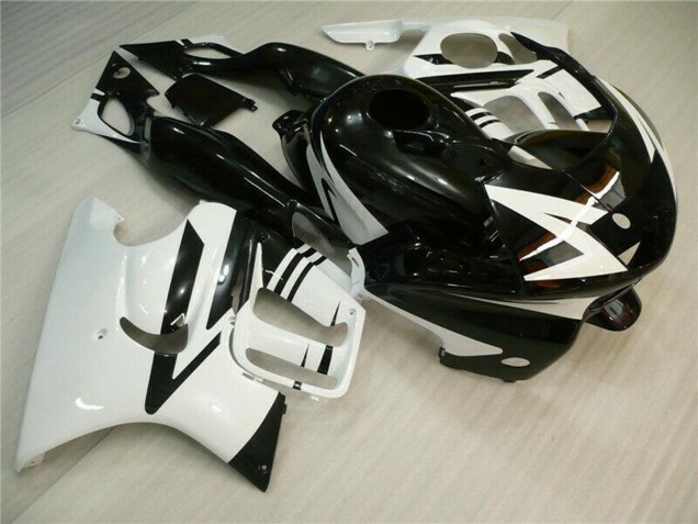 Honda CBR600 F3 Motorrad Verkleidung 1995-1996 - Weiss Glanzendes Schwarz