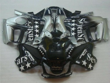 Honda CBR600 F3 Motorrad Verkleidung 1995-1996 - Silber Glanzendes Schwarz SevenStars