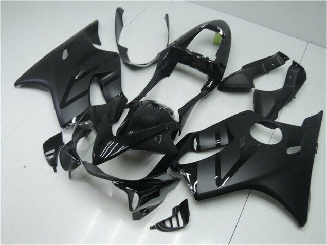Honda CBR600 F4i Motorrad Verkleidung 2001-2003 - Glanzendes Schwarz Matt Schwarz
