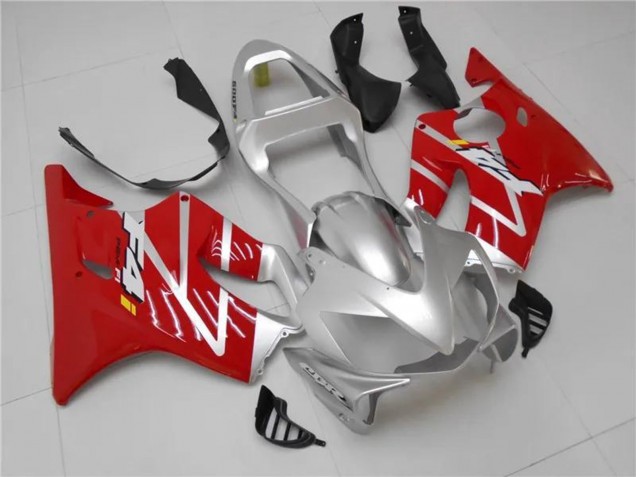Honda CBR600 F4i Motorrad Verkleidungen Kit 2001-2003 - Silber Rot