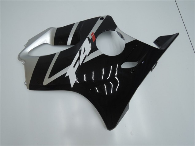 Honda CBR600 F4i Motorrad Verkleidung 2001-2003 - Silber Glanzendes Schwarz