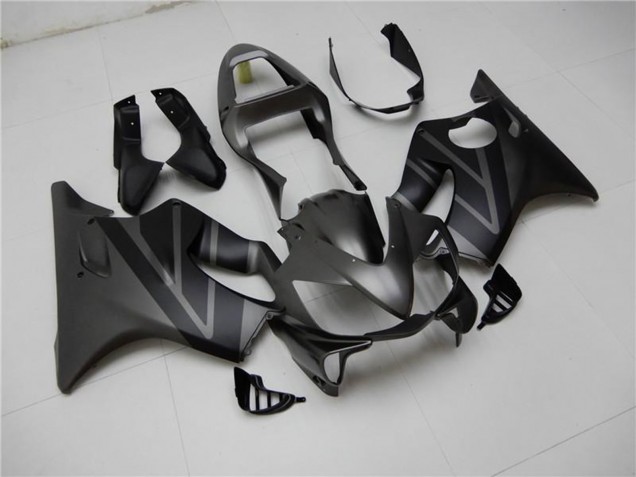 Honda CBR600 F4i Motorrad Verkleidung Kit 2001-2003 - Matt Schwarz Grau