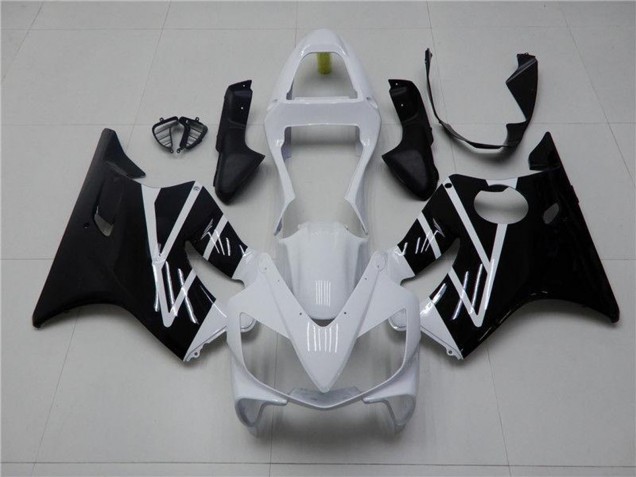 Honda CBR600 F4i Motorrad Verkleidung Kit 2001-2003 - Weiss Glanzendes Schwarz