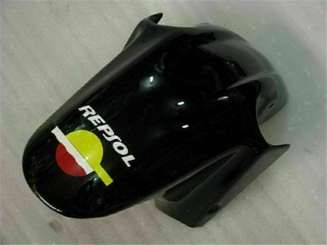 Honda CBR600 F4i Motorrad Verkleidung 2001-2003 - Gelb Orange Glanzendes Schwarz Rossi 46