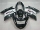 Honda CBR1100XX Blackbird Motorrad Verkleidung 1996-2007 - Glanzendes Schwarz Weiss West