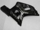 Suzuki GSXR 600/750 Motorrad Verkleidung 2001-2003 - Glanzendes Schwarz Silber Flamme
