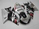 Suzuki GSXR 600/750 Motorrad Verkleidung 2001-2003 - Silber Glanzendes Schwarz Rot