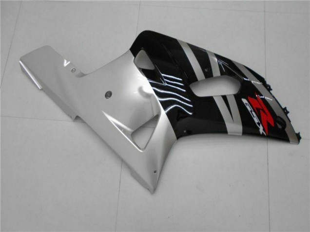 Suzuki GSXR 600/750 Motorrad Verkleidung 2001-2003 - Silber Glanzendes Schwarz Rot