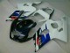 Suzuki GSXR 600/750 Motorrad Verkleidung 2004-2005 - Weiss Blau Glanzendes Schwarz Rot