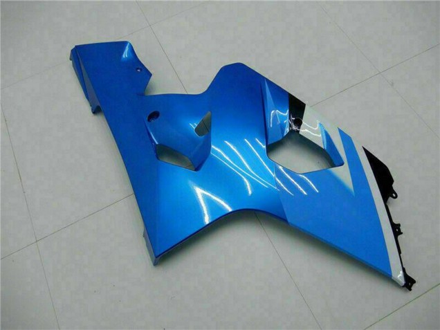 Suzuki GSXR 600/750 Motorrad Verkleidung 2004-2005 - Weiss Blau Schwarz
