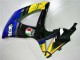 Suzuki GSXR 600/750 Motorrad Verkleidung 2008-2010 - Blau Gelb Hai