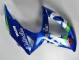 Suzuki GSXR 600/750 Motorrad Verkleidung 2008-2010 - Blau Weiss Grun Schwarz