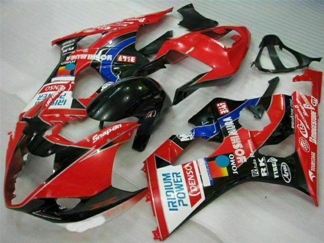 Suzuki GSXR 1000 Motorrad Verkleidung 2003-2004 - Rot Schwarz Blau Yoshimura