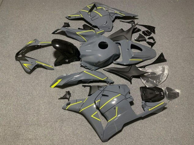 Honda CBR600RR Motorrad Verkleidung 2009-2012 - Dunkel Nardo Grau Gelb