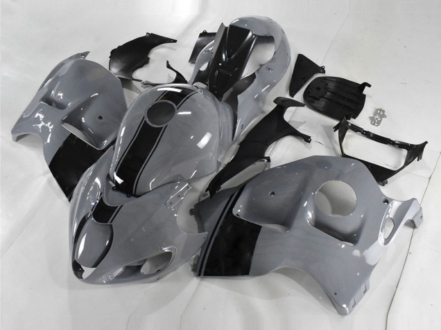 Suzuki GSXR 1300 Hayabusa Motorrad Verkleidung 1996-2007 - Nardo Grau Schwarz Kein Aufkleber