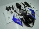 Suzuki GSXR 1000 Motorrad Verkleidung 2005-2006 - Weiss Blau Glanzendes Schwarz
