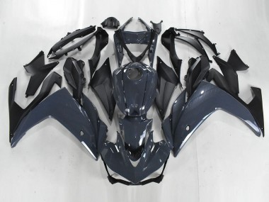 Yamaha YZF R3/R25 Motorrad Verkleidung 2015-2018 - Dunkel Grau Matt Schwarz