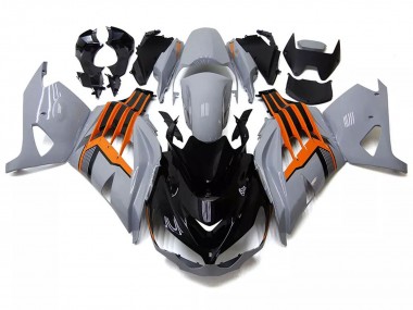 Kawasaki ZX14R ZZR1400 Motorrad Verkleidung 2012-2024 - Nardo Grau Orange Schwarz