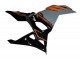 Kawasaki Ninja 500 EX500R Motorrad Verkleidung 2024-2025 - Nardo Grau Orange Schwarz