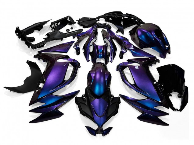 Kawasaki Ninja 650 EX650 Motorrad Verkleidung 2020-2025 - Chameleon Blau Lila