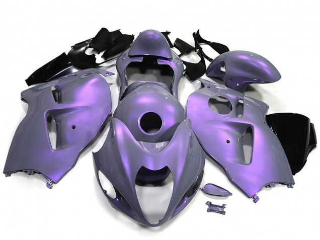 Suzuki GSXR 1300 Hayabusa Motorrad Verkleidung 1996-2007 - Chameleon Grau Dazz Perl Lila