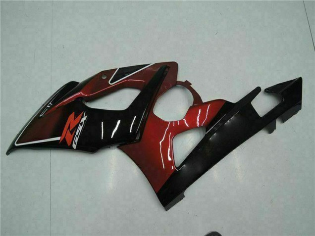Suzuki GSXR 1000 Motorrad Verkleidung 2005-2006 - Rot Glanzendes Schwarz