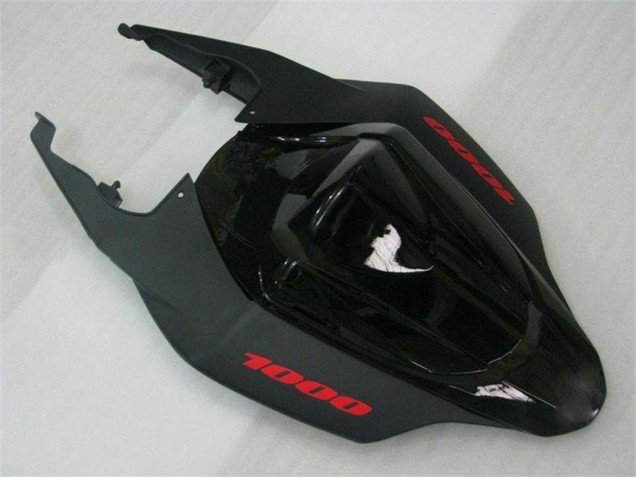 Suzuki GSXR 1000 Motorrad Verkleidung 2007-2008 - Glanzendes Schwarz Matt Schwarz Rot