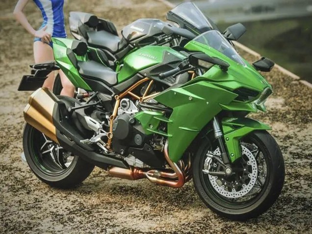 Kawasaki Ninja H2 Motorrad Verkleidung 2015-2022 - Grun