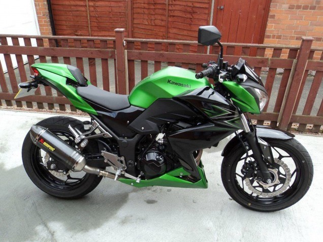 Kawasaki Z250/Z300 Motorrad Verkleidung 2015-2016 - Grun Matt Schwarz