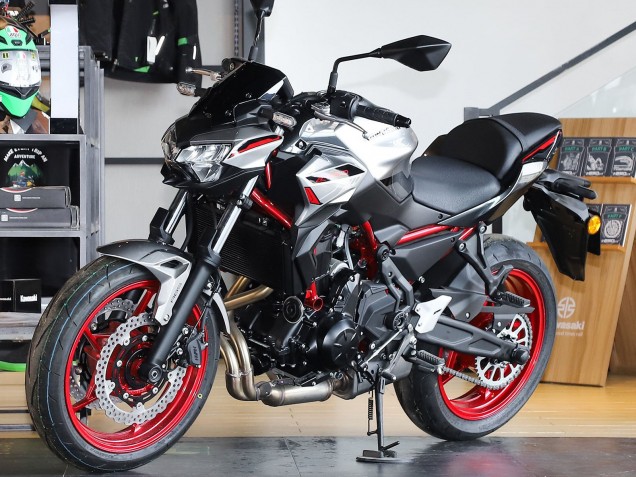 Kawasaki Ninja Z650 Motorrad Verkleidung 2020-2025 - Schwarz Silber Rot
