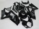 Suzuki GSXR 1000 Motorrad Verkleidung 2007-2008 - Glanzendes Schwarz Matt Schwarz Weiss