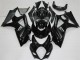 Suzuki GSXR 1000 Motorrad Verkleidung 2007-2008 - Glanzendes Schwarz Matt Schwarz Weiss