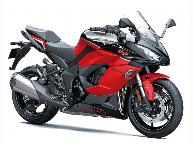 Kawasaki Z1000SX Motorrad Verkleidung 2020-2025 - Schwarz Rot Racardi