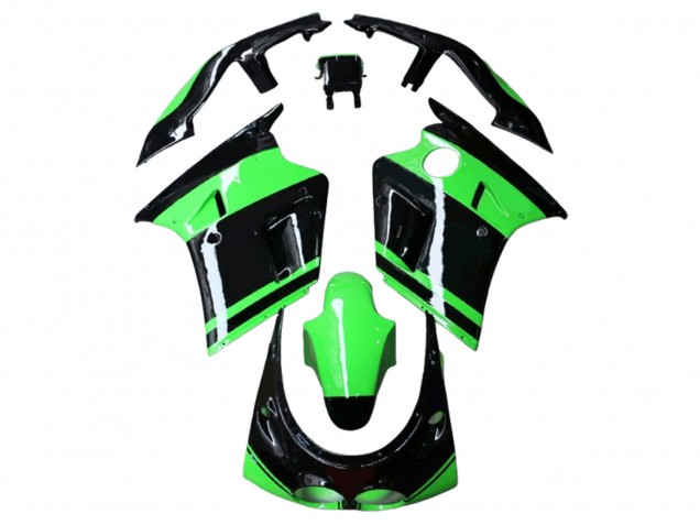 Kawasaki ZXR250 Motorrad Verkleidung 1989-1990 - Grun Glanzendes Schwarz
