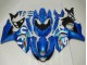Suzuki GSXR 1000 Motorrad Verkleidung Kit 2009-2016 - Blau Grun Weiss