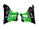 Kawasaki ZZR400 Motorrad Verkleidung 1993-2007 - Grun Glanzendes Schwarz Grun Monster Elf Touch4 Bridgestone