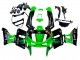 Kawasaki ZZR400 Motorrad Verkleidung 1993-2007 - Grun Glanzendes Schwarz Grun Monster Elf Touch4 Bridgestone