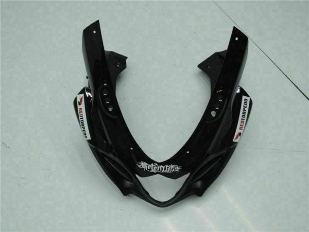 Suzuki GSXR 1000 Motorrad Verkleidung 2009-2016 - Glanzendes Schwarz Rot Leuchtfeuer Motul