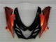 Suzuki GSXR 1000 Motorrad Verkleidung 2009-2016 - Orange Glanzendes Schwarz