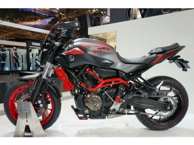 Yamaha MT07/FZ07 Motorrad Verkleidung 2012-2017 - Grau Rot
