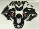Suzuki GSXR 1000 Motorrad Verkleidung 2009-2016 - Glanzendes Schwarz Matt Schwarz