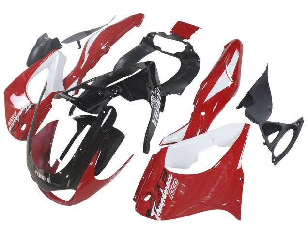 Yamaha YZF 1000R Thunderace Motorrad Verkleidung Kit 1997-2007 - Rot Schwarz Weiss Thunderace