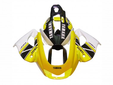 Yamaha YZF 1000R Thunderace Motorrad Verkleidung 1997-2007 - Weiss Schwarz Gelb