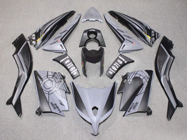 Yamaha TMAX530 Motorrad Verkleidung 2012-2014 - Matt Schwarz Grau ENEOS Yamalube
