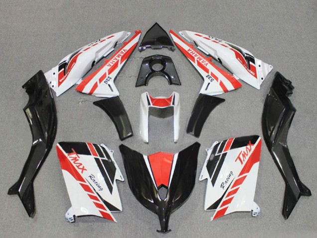 Yamaha TMAX530 Motorrad Verkleidung 2012-2014 - Weiss Rot Schwarz Rennen