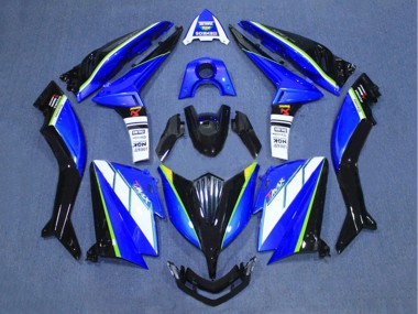 Yamaha TMAX530 Motorrad Verkleidung 2015-2016 - Weiss Blau Schwarz