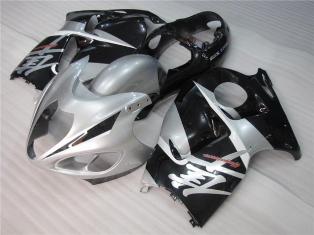 Suzuki GSXR 1300 Hayabusa Motorrad Verkleidung 1996-2007 - Silber Schwarz
